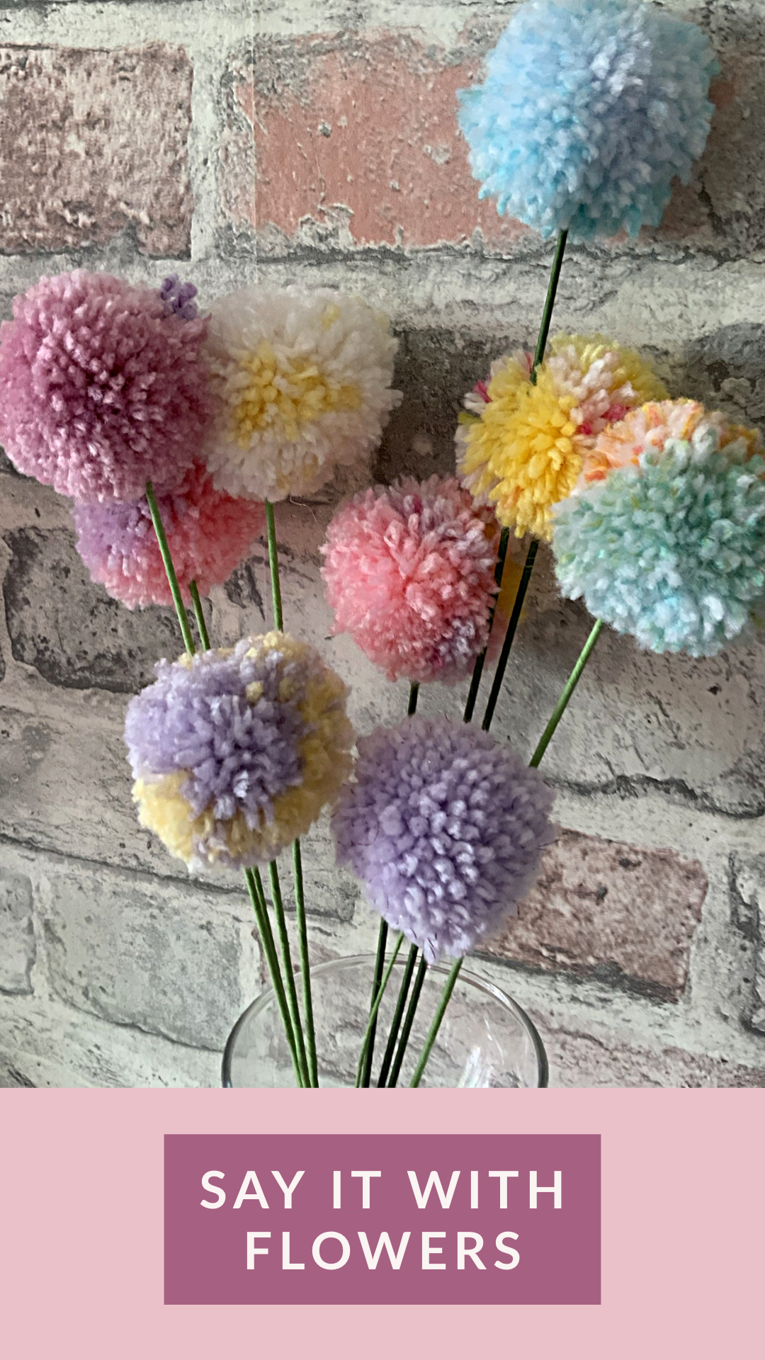 POMPOM FLOWER BOUQUETS